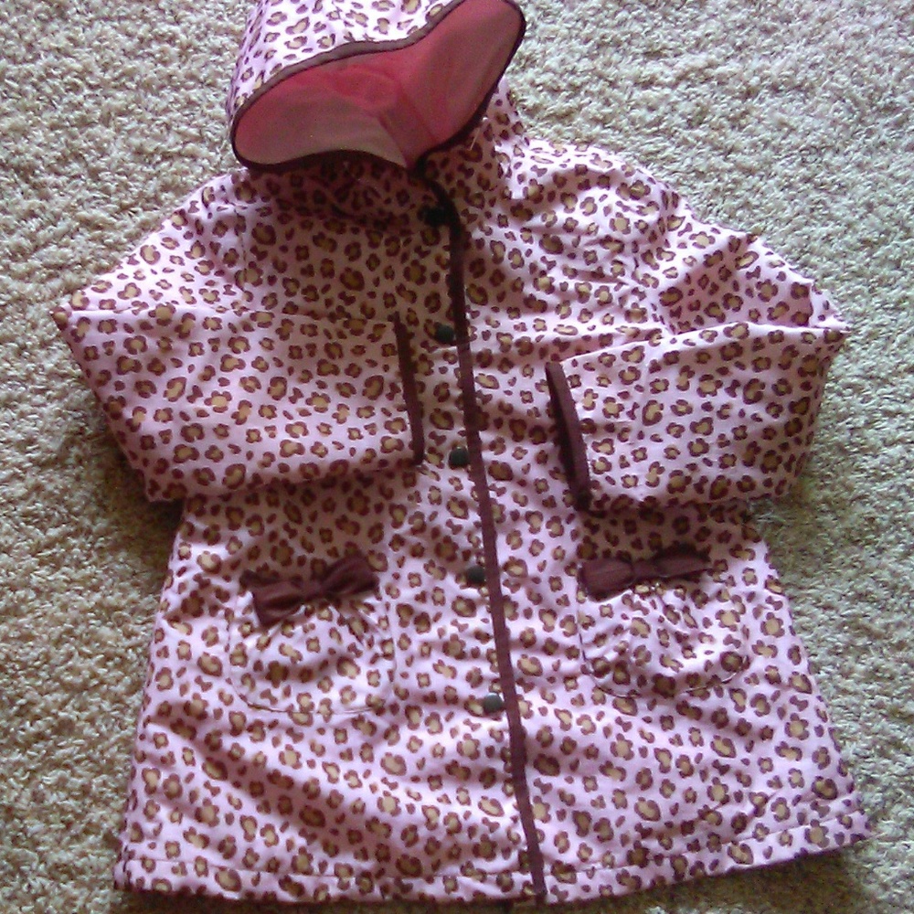 Rain coat pink sz S by Gymboree
